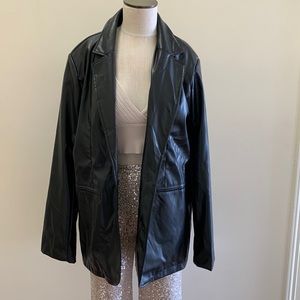 NWT faux leather jacket